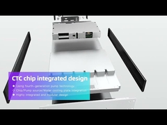 Display de desmontagem da estrutura interna dos lasers de fibra da série BWT Thunder